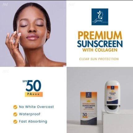 Hydrating Sunscreen Lotion with Collagen and Aloe Vera
