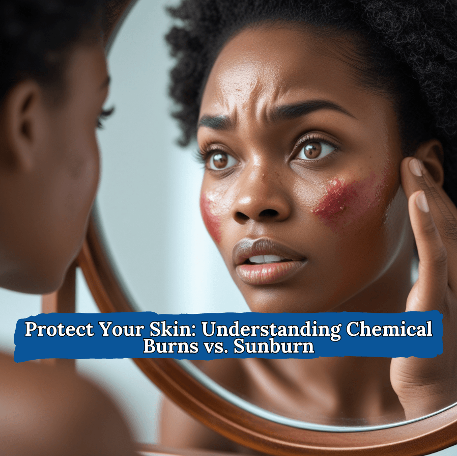 Chemical Burns vs. Sunburn