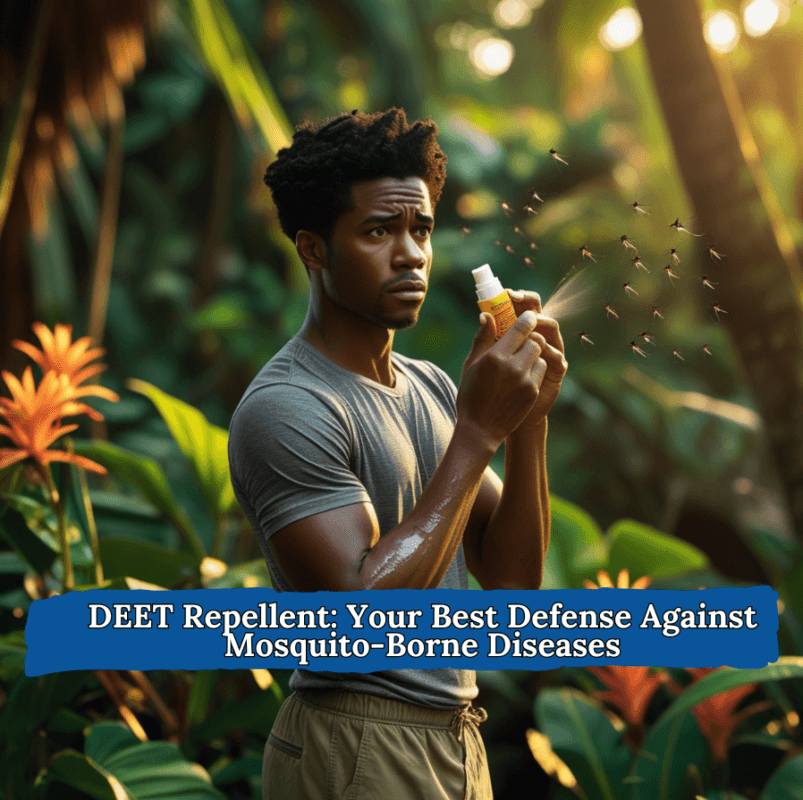 DEET repellent for travelers